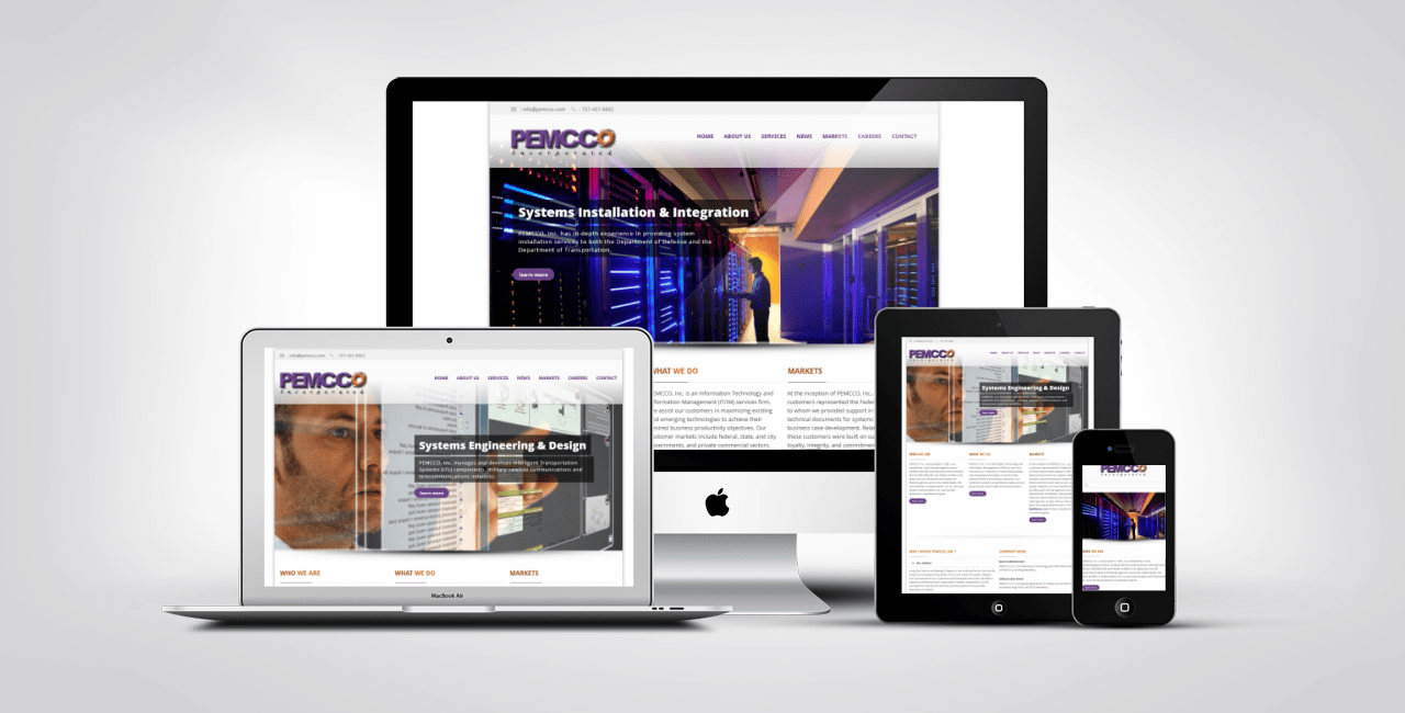 PEMCCO, Inc. 1 Web Design Portfolio Example