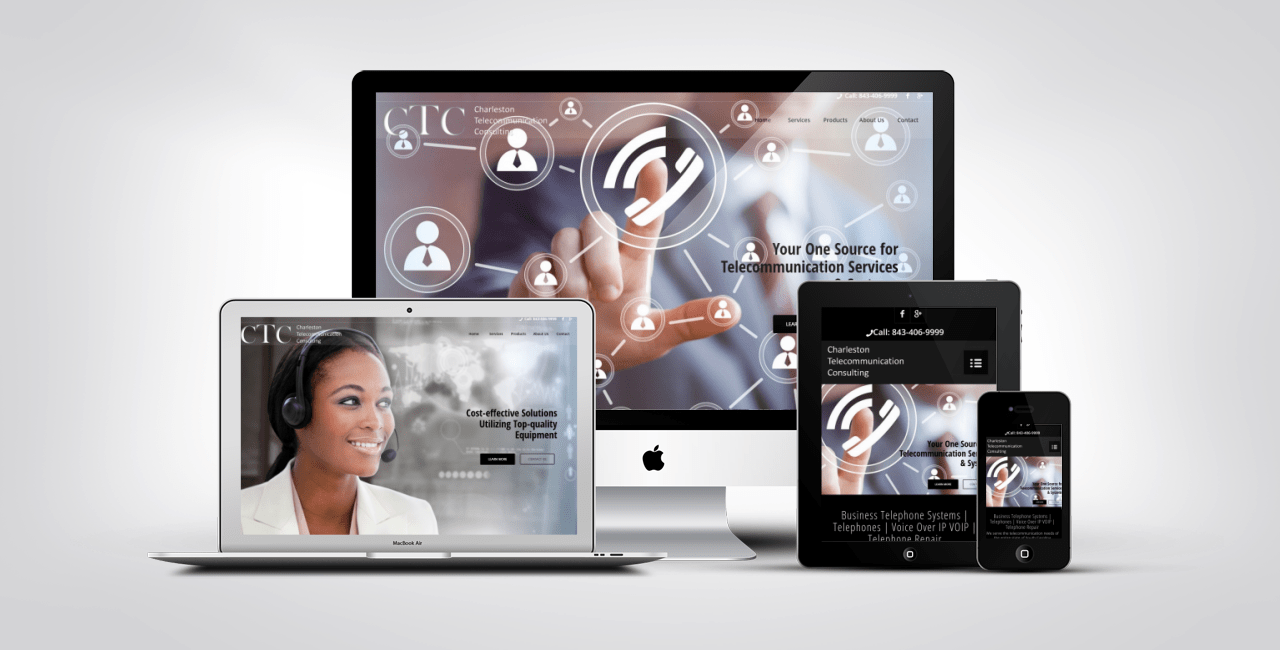Charleston Telecommunication Consulting 22 Website Design Portfolio Example