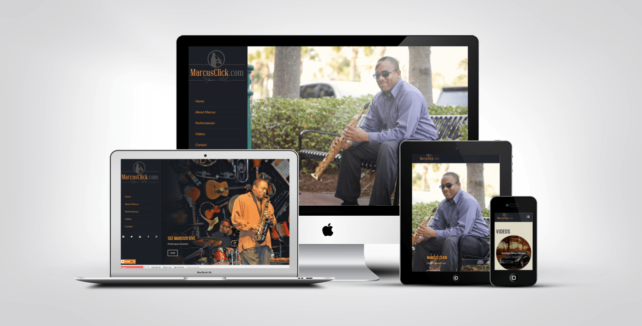 Marcus Click 14 Website Design Portfolio Example